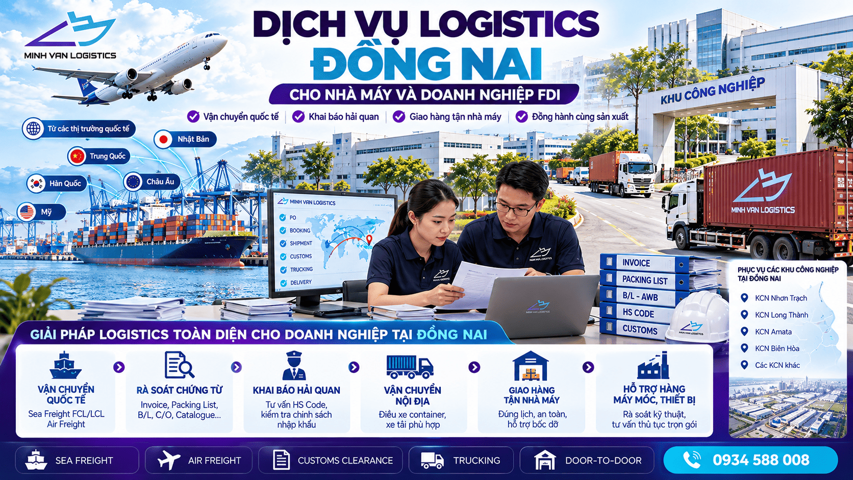 Dịch Vụ Logistics Đồng Nai Cho Nhà Máy Và Doanh Nghiệp FDI