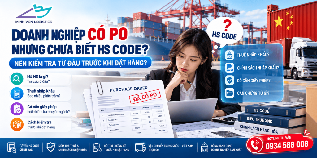 Doanh Nghiệp Có PO Nhưng Chưa Biết HS Code