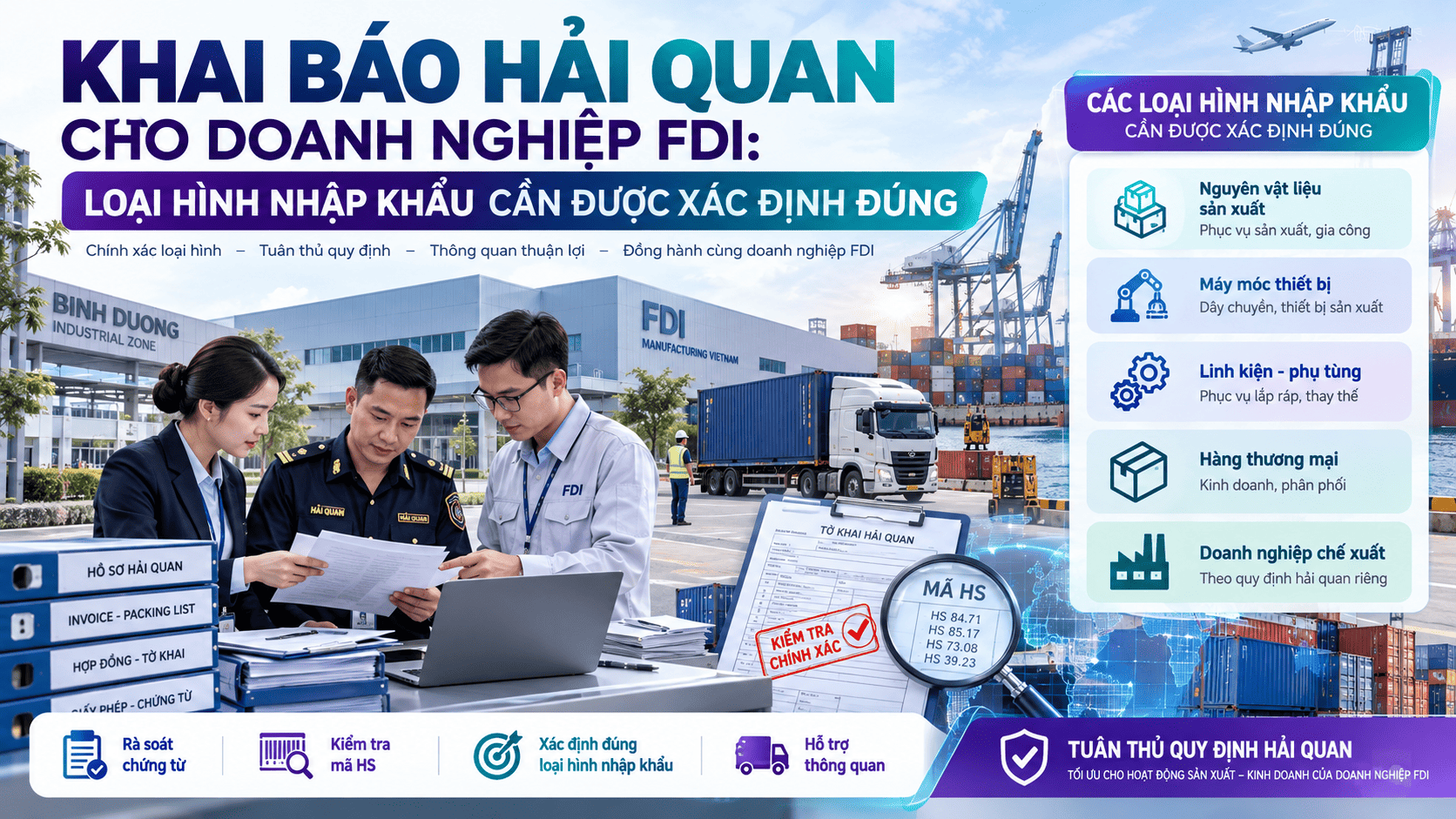 Khai báo hải quan cho doanh nghiệp FDI