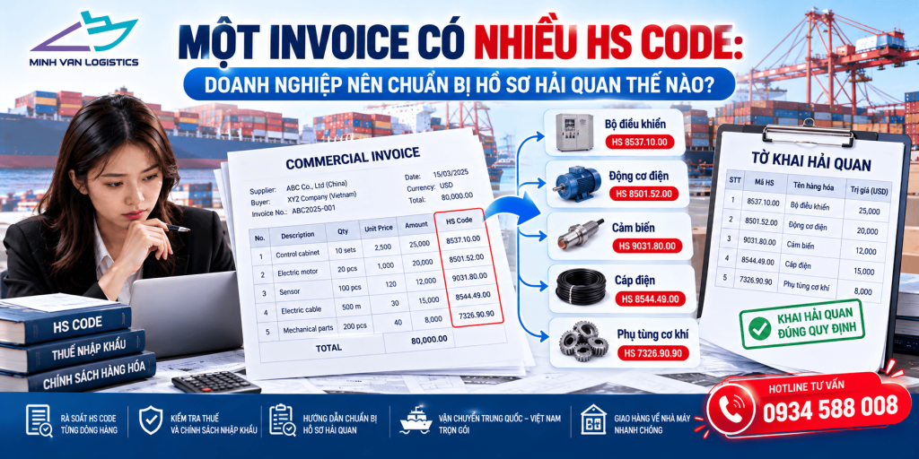 Một Invoice Có Nhiều HS Code