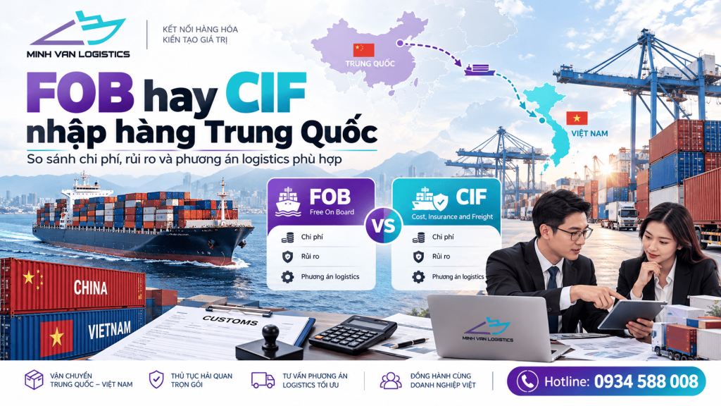 FOB Hay CIF Nhập Hàng Trung Quốc