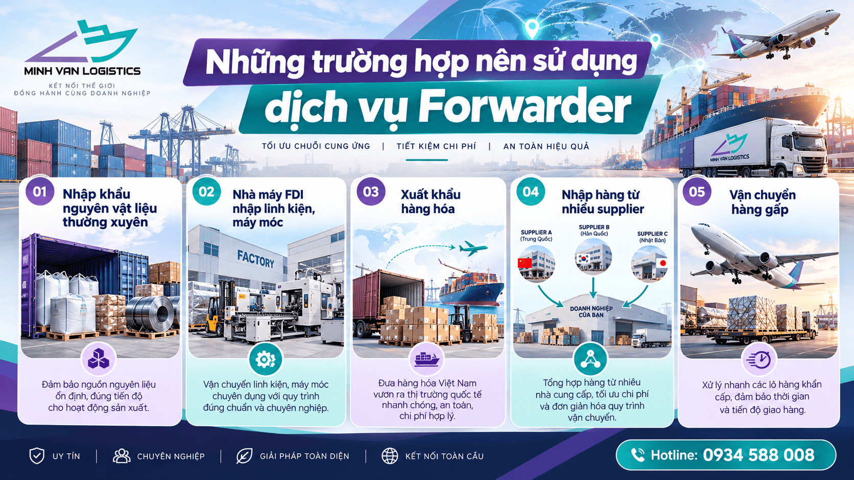 Những trường hợp nên sử dụng dịch vụ Forwarder