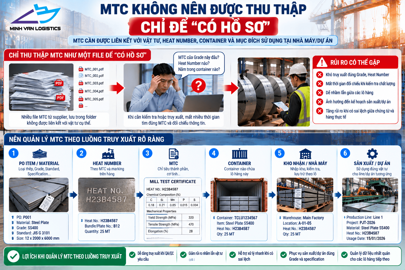 MTC không nên được thu thập chỉ để “có hồ sơ”