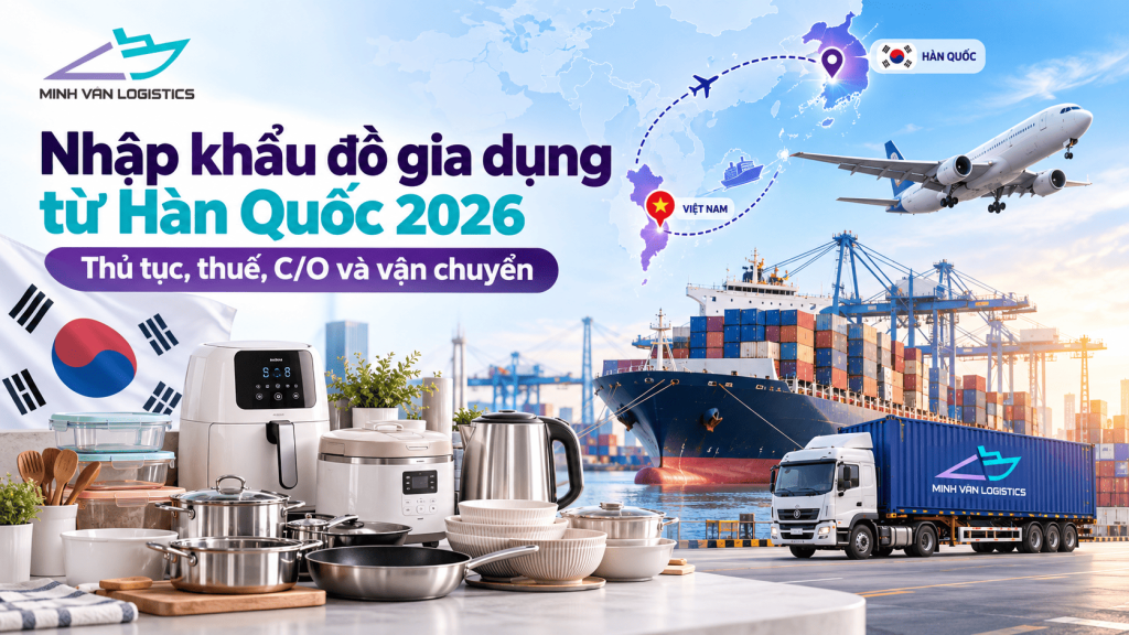 Nhập khẩu đồ gia dụng từ Hàn Quốc 2026