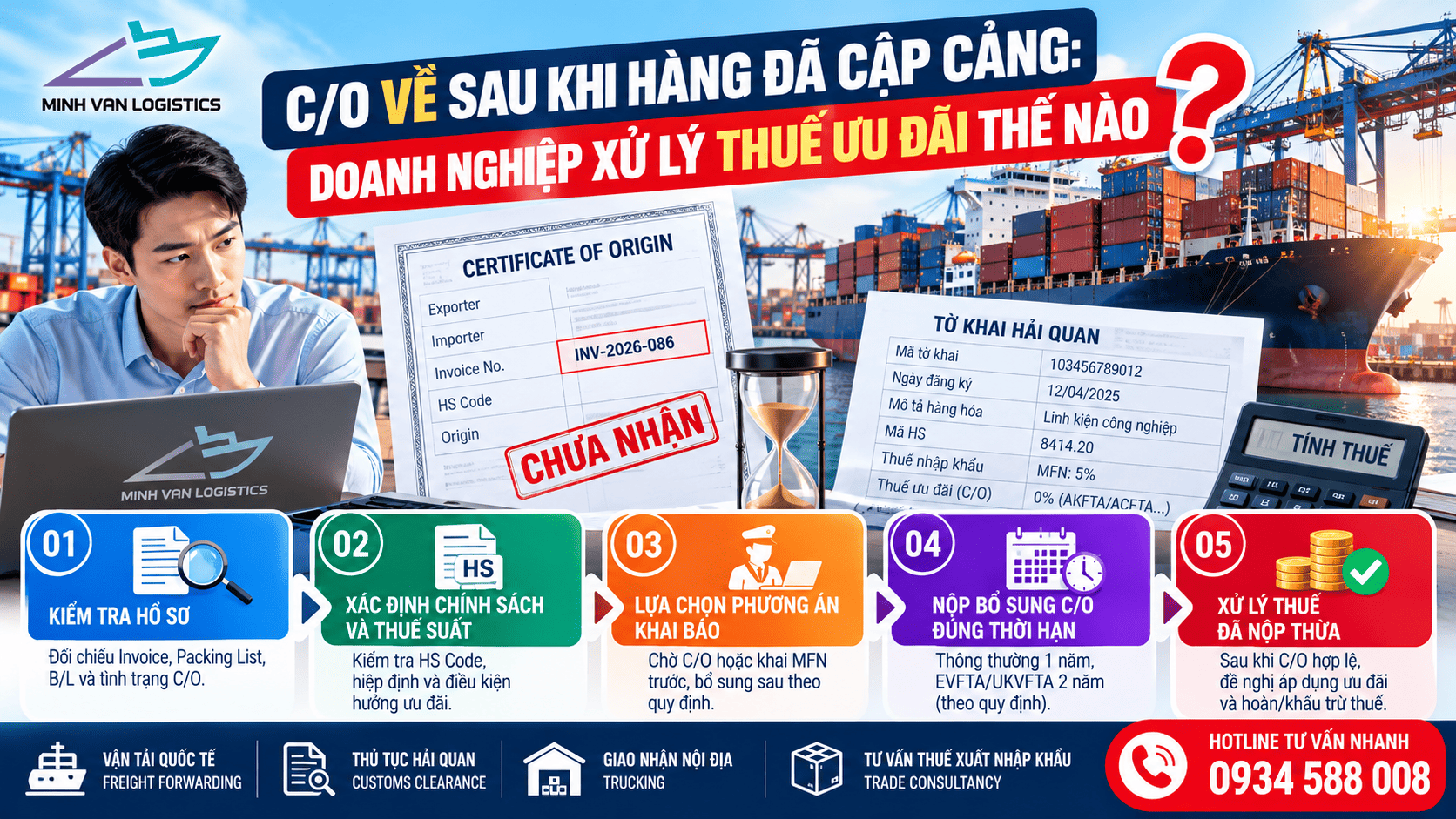 C/O Về Sau Khi Hàng Đã Cập Cảng