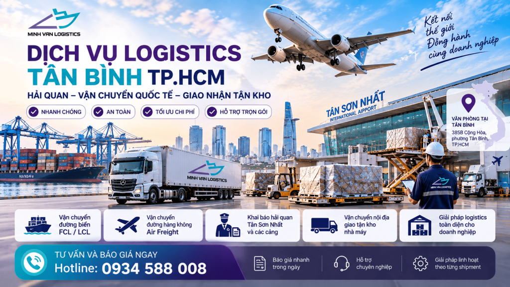 Dịch Vụ Logistics Tân Bình – Air, Sea, Hải Quan