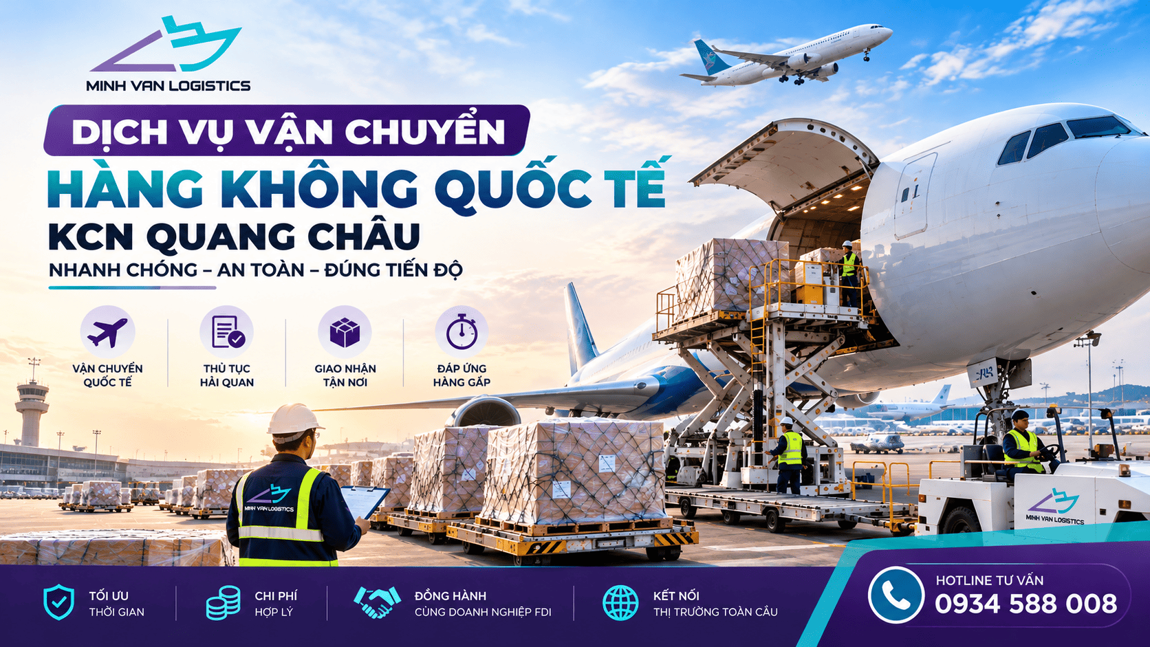 Dịch Vụ Vận Chuyển Hàng Không Quốc Tế KCN Quang Châu