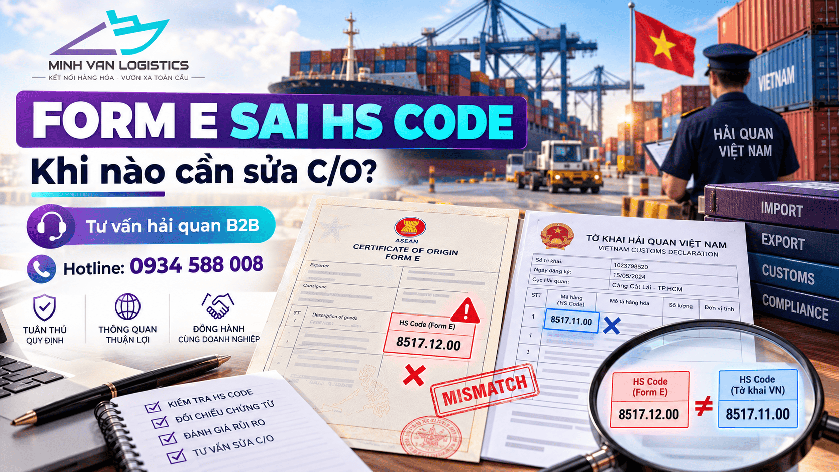 Form E Sai HS Code So Với Tờ Khai Việt Nam