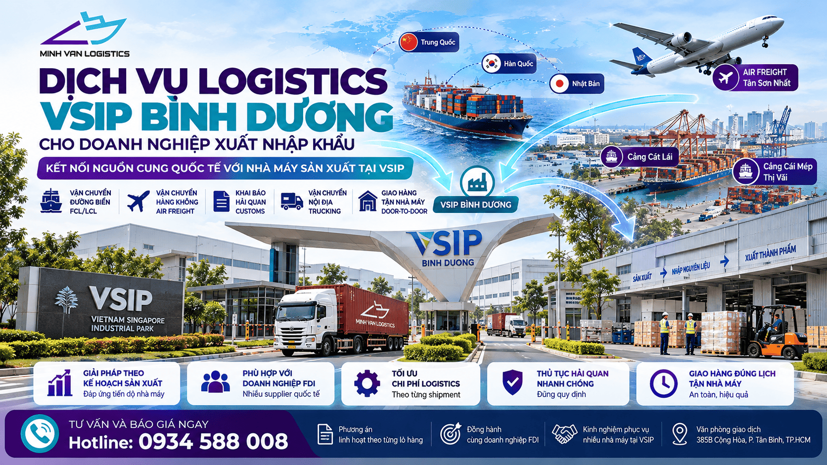 Dịch Vụ Logistics VSIP Bình Dương