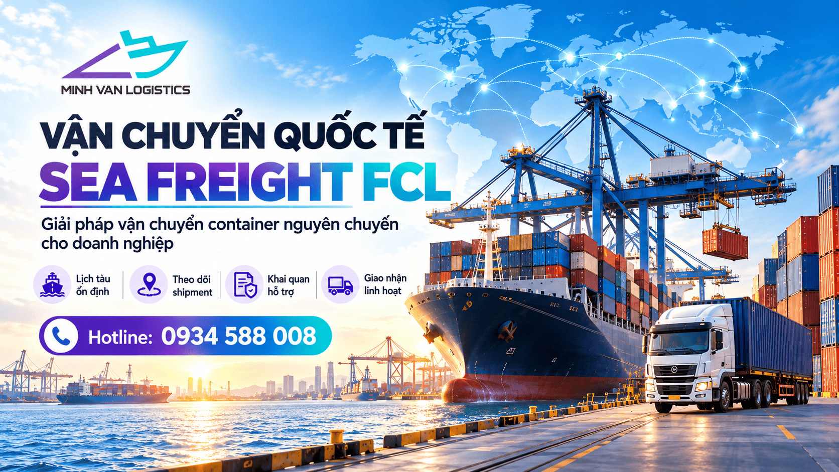 Vận chuyển quốc tế Sea Freight FCL
