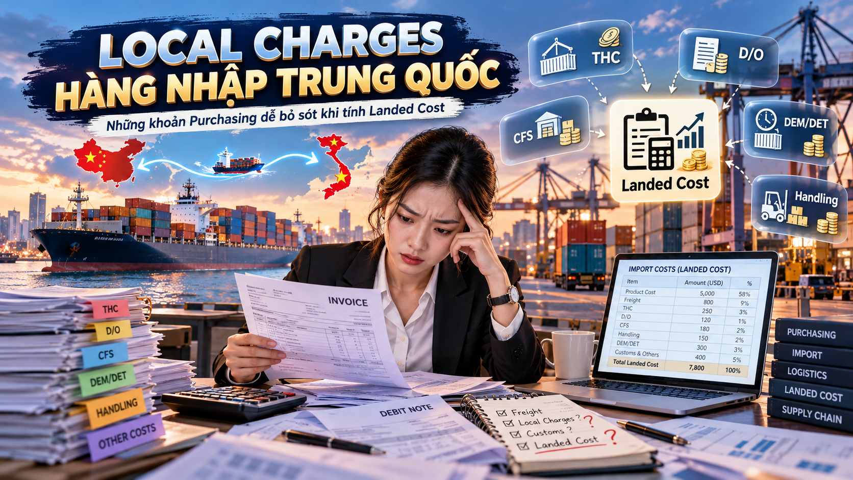 Local Charges Hàng Nhập Trung Quốc