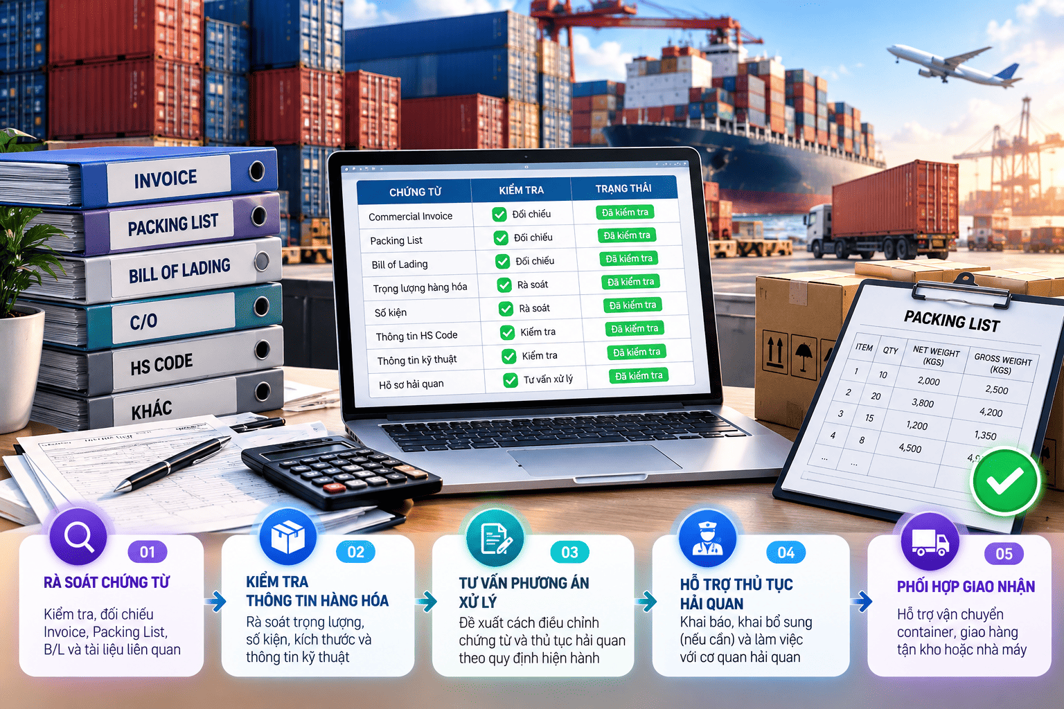 Minh Vân Logistics hỗ trợ doanh nghiệp xử lý Packing List sai như thế nào?