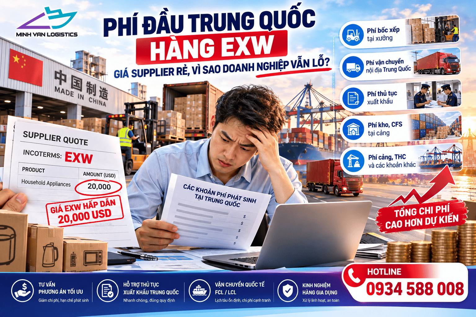 Phí Đầu Trung Quốc Hàng EXW