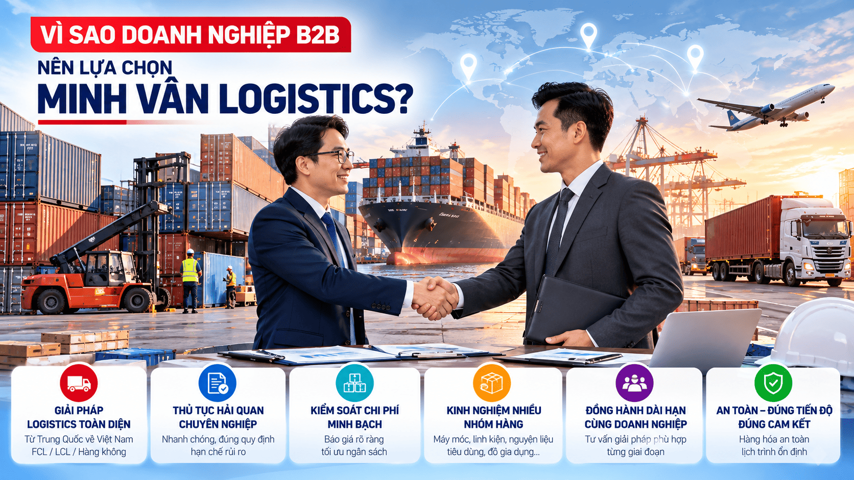 Vì sao doanh nghiệp B2B nên lựa chọn Minh Vân Logistics?